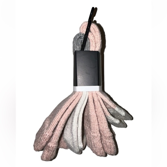 Frye Cashmere Blend Boot Crew Socks 2 Pair Women 5-10 Pink Gray White Ribbed $30 - Picture 7 of 10